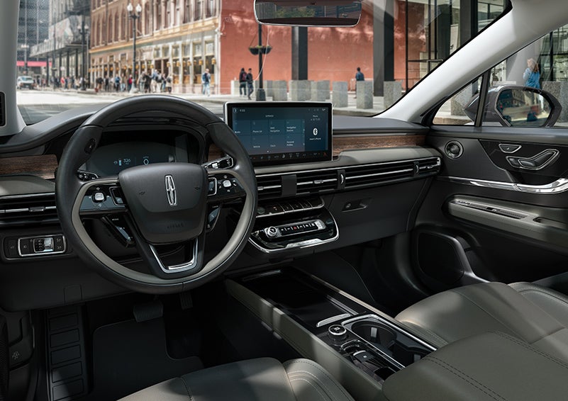 The interior dashboard of 2024 Lincoln Corsair® SUV is shown here. | Golden Circle Lincoln in Jackson TN